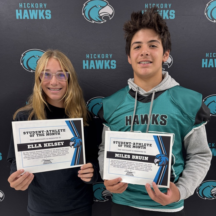 two student athletes honored as the student athlete of the month for September