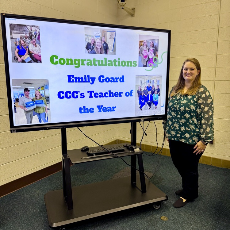 Emily Goard, CCC Teacher of the Year!