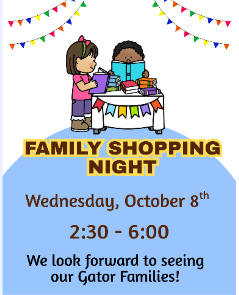 GFE Scholastic Bookfair Wednesday, October 8, 2025 From 2:30 p.m. to 6:00 p.m. We look forward to see you all!