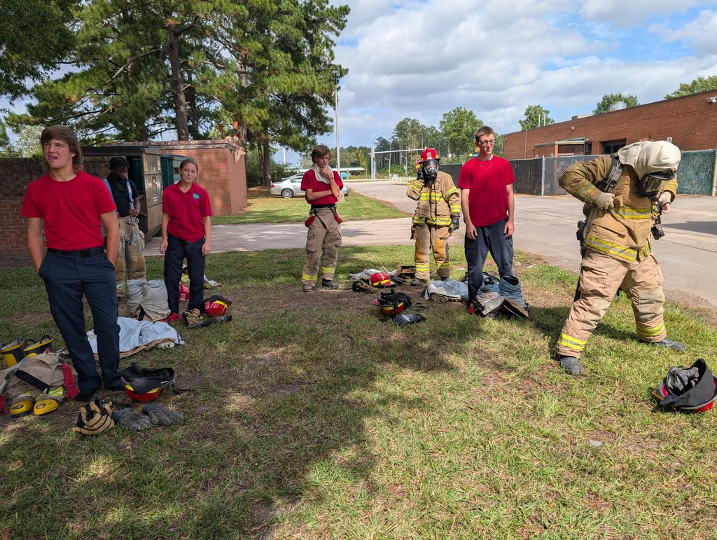 Fire fighting students