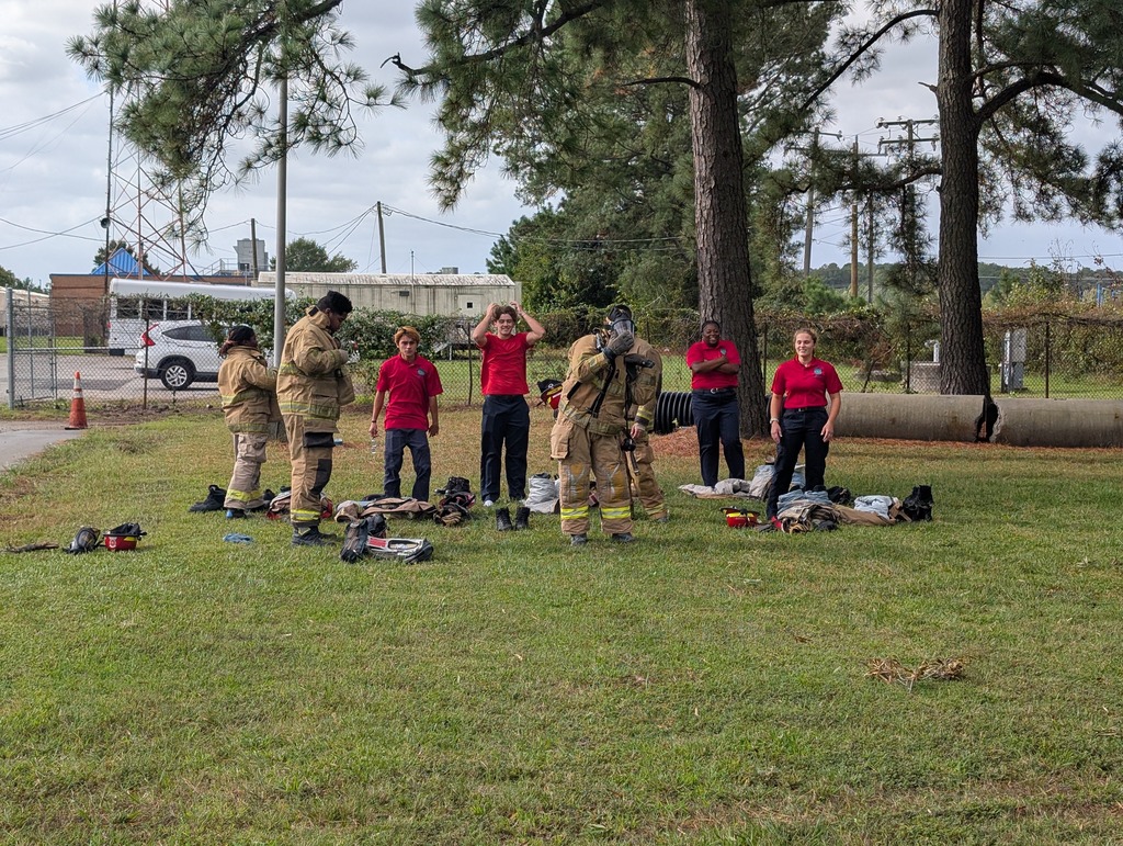 Fire fighting students