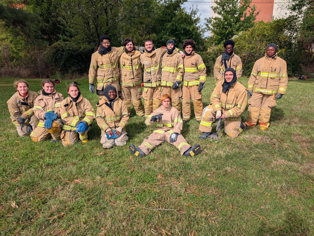Fire fighting students