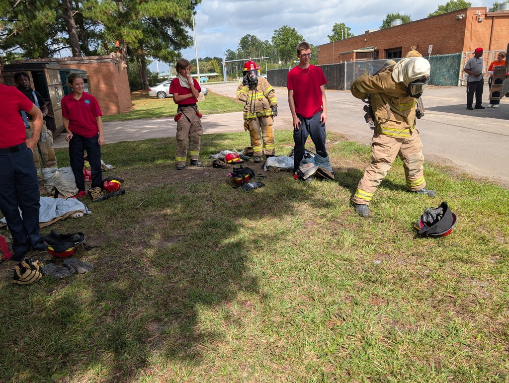 Fire fighting students