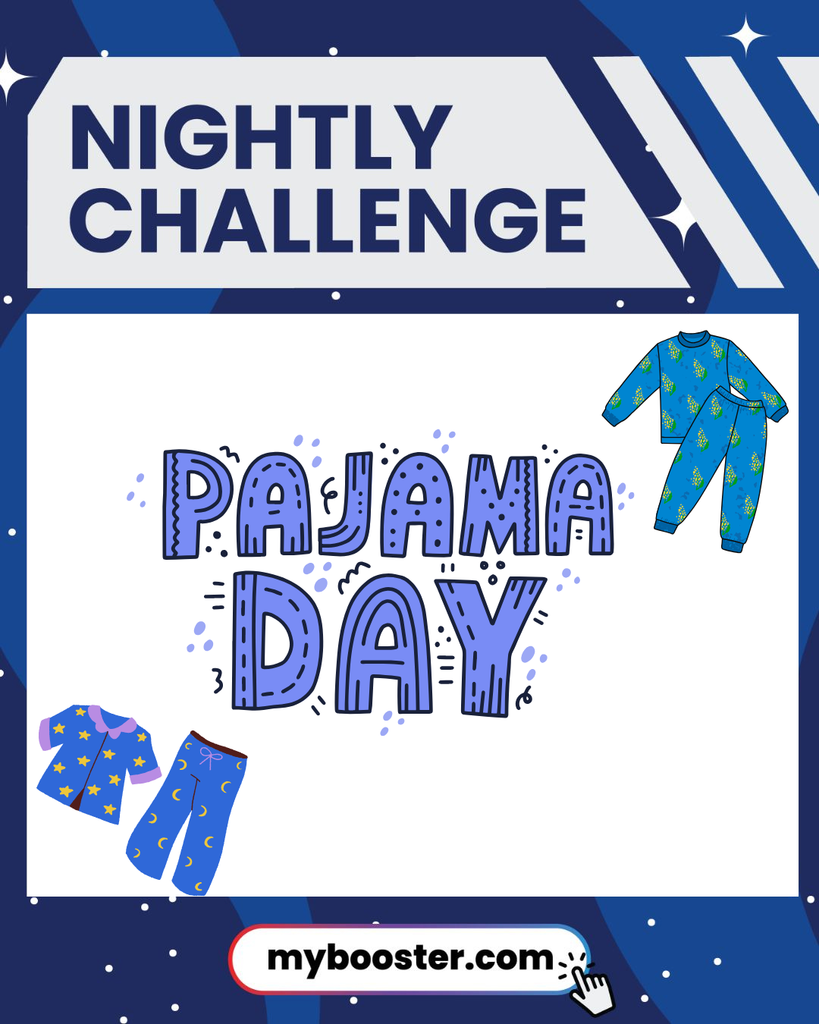 nightly challenge pajama day my booster.com