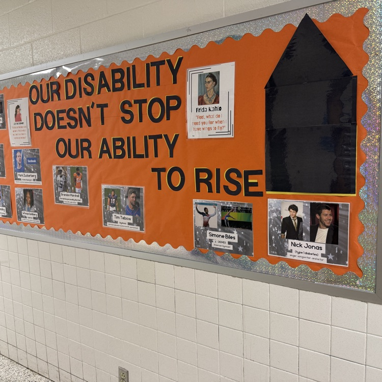 our disability doesn’t stop our ability to rise bullentin board
