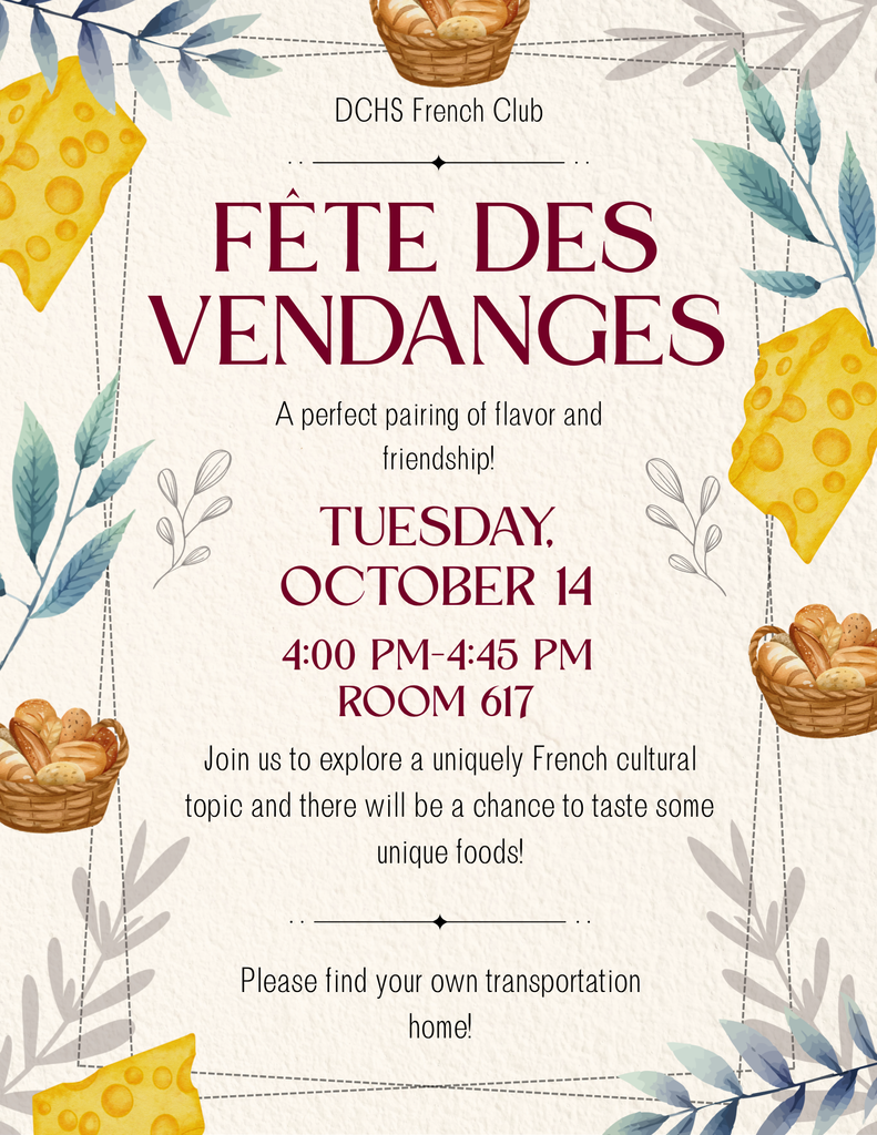 French Club Flyer for meeting