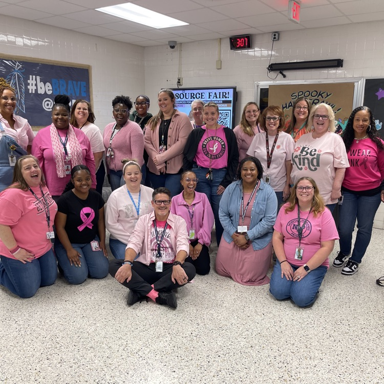 staff in pink