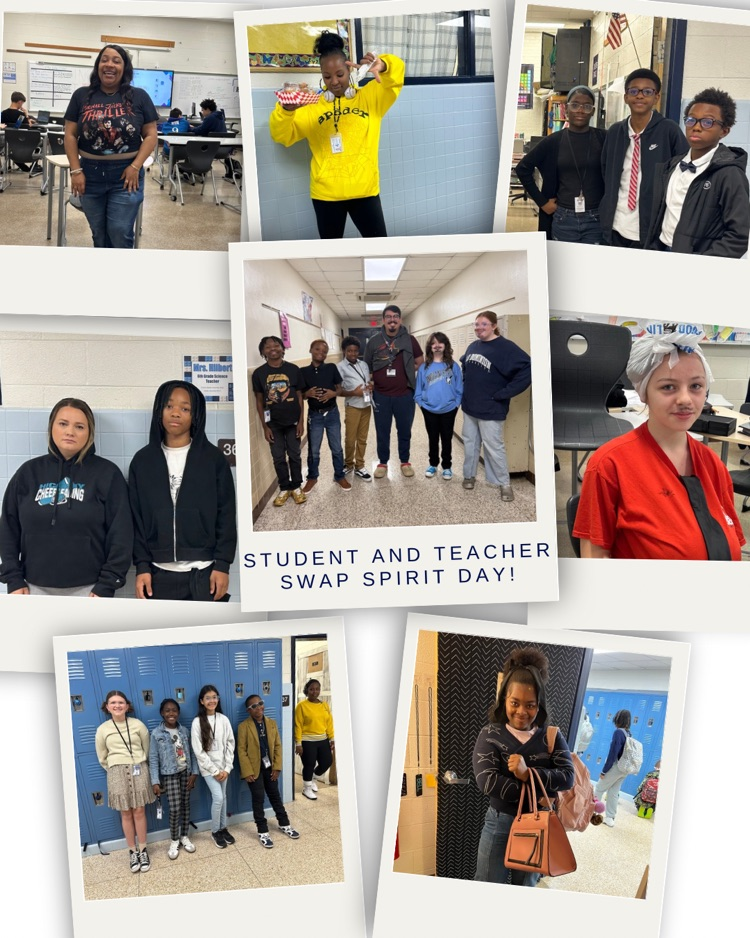 It's spirit week and today was student and teacher swap day!!! Staff and students had a blast - lots of laughs and smiles through the hallways! Keep showing your spirit, Braves!!! 💙🤍