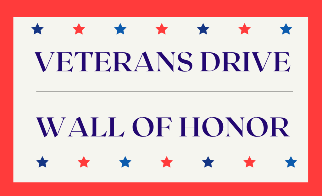 veterans drive and wall of Honor info