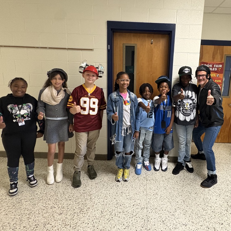 students in decades gear with Mr.Triolet