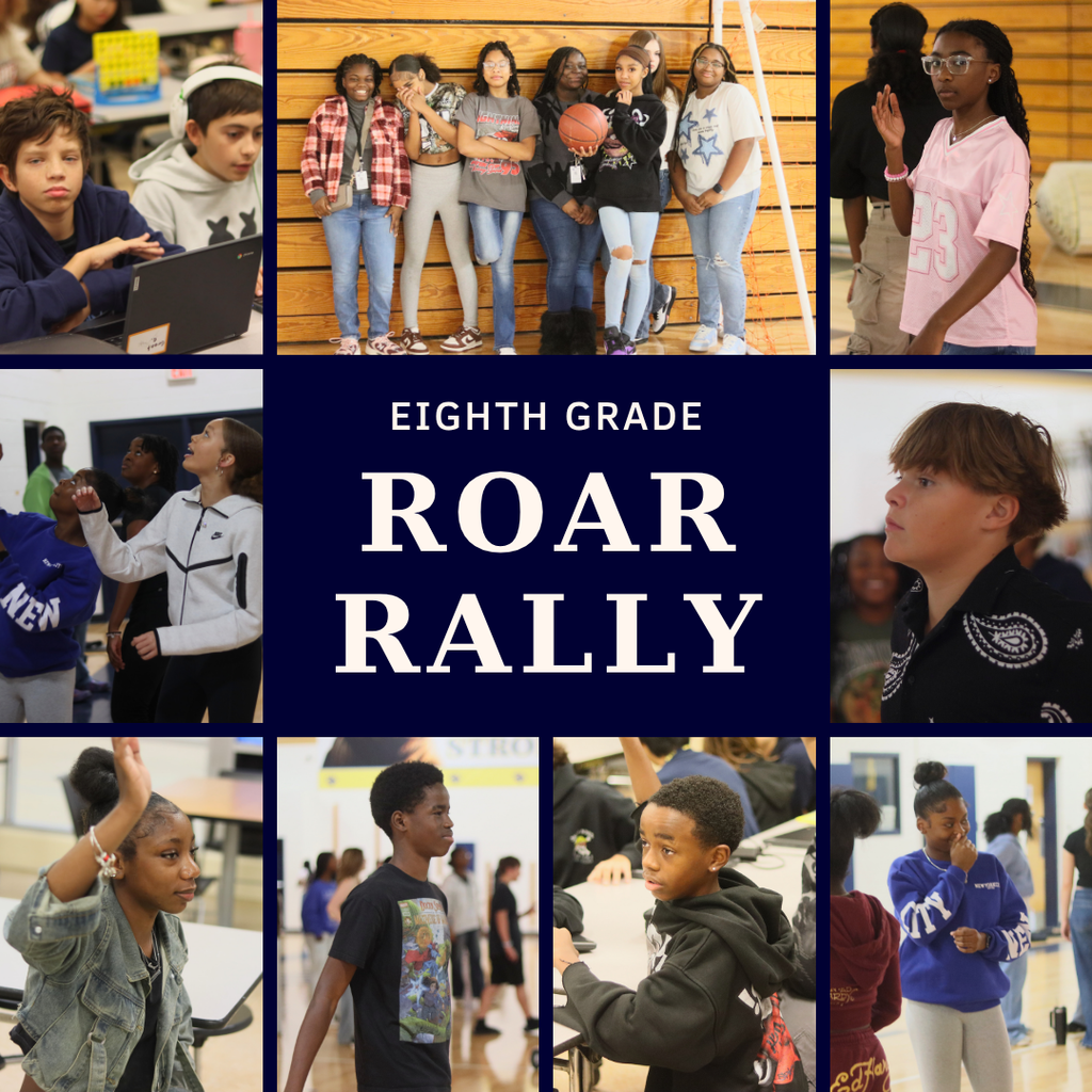 8th Grade ROAR Rally Collage