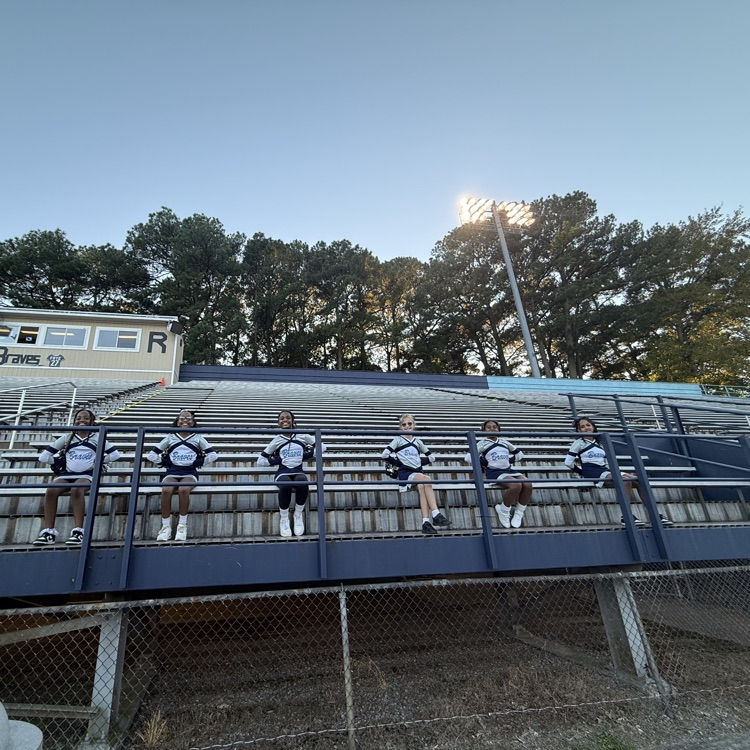 cheerleaders on the bleachers