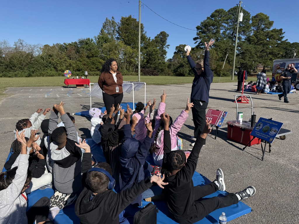 students learning fire safety
