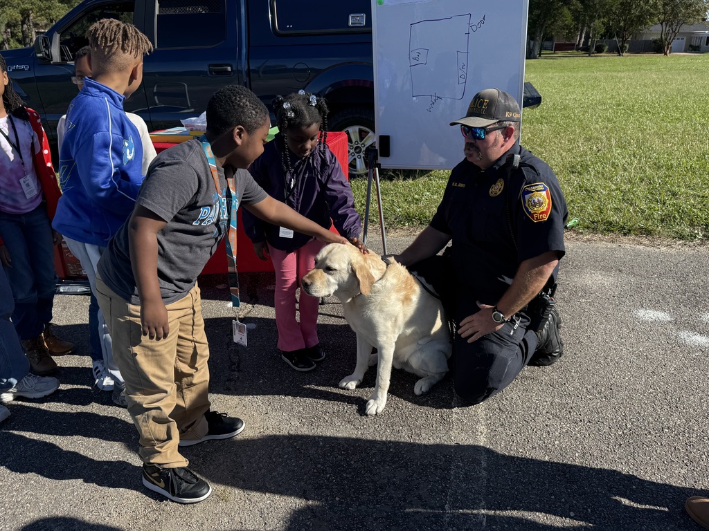 students learning fire safety