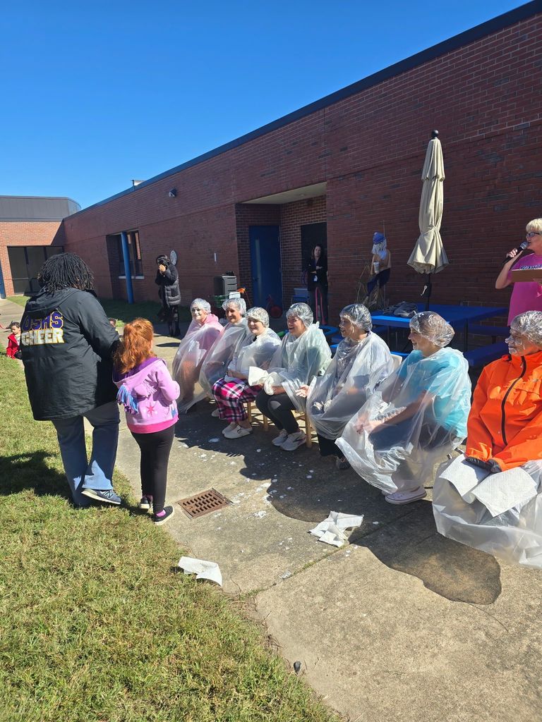 staff getting pied
