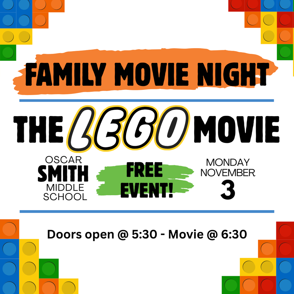 lego movie event graphic for November 3 at OSM