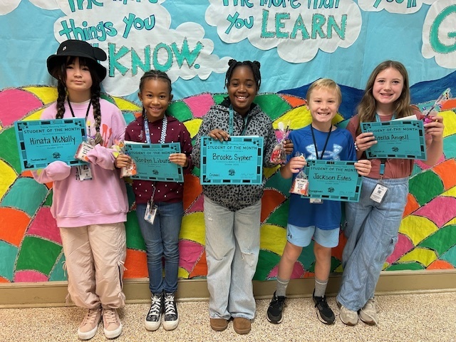 October Students of the Month