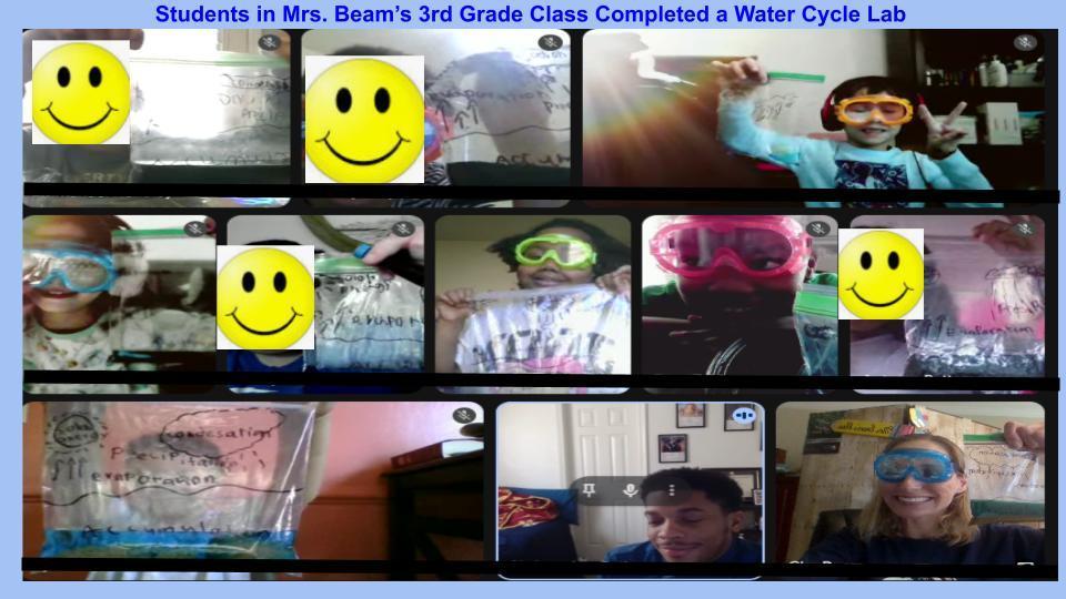 smiling students holding thieir science projects