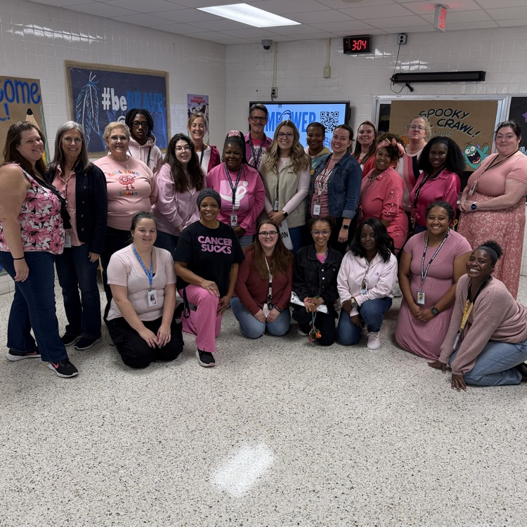 SRI staff in pink