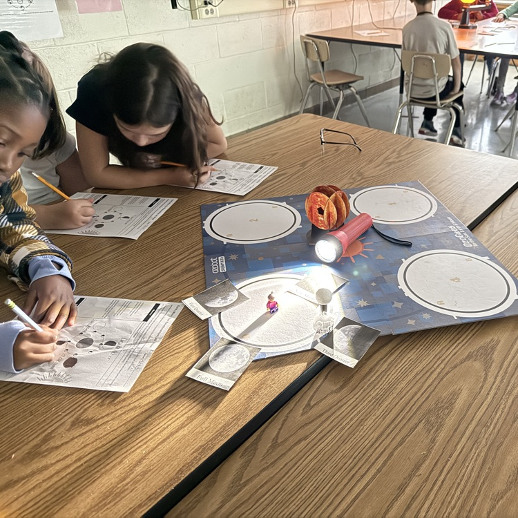  models of moon phases using ozobot kit 