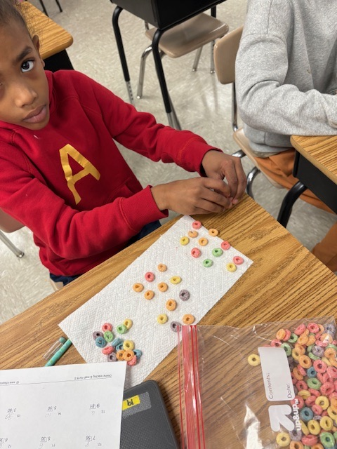 Division with cereal 