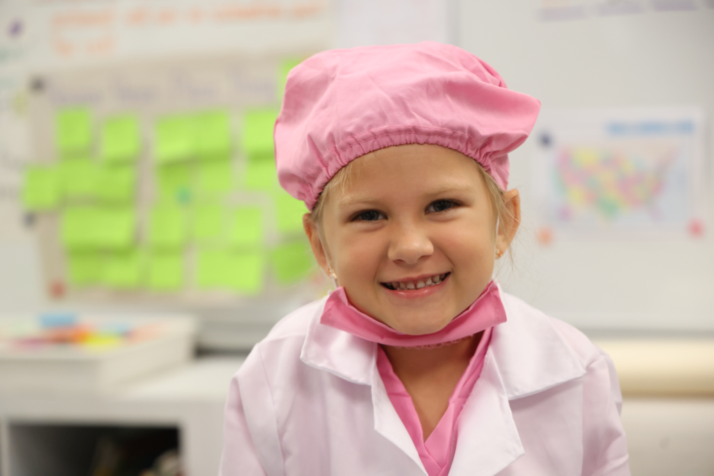 a girl dressed as a doctor