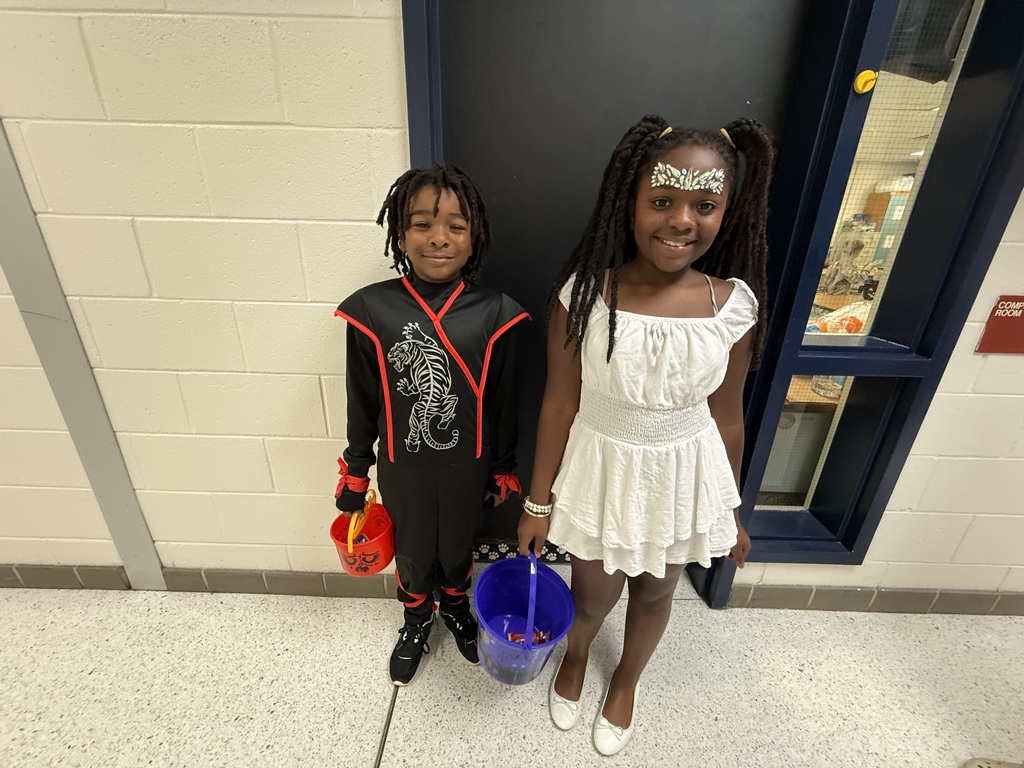 students at the Halloween event