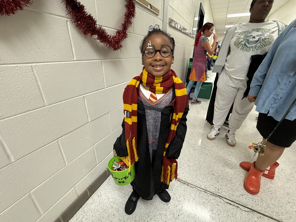 students at the Halloween event