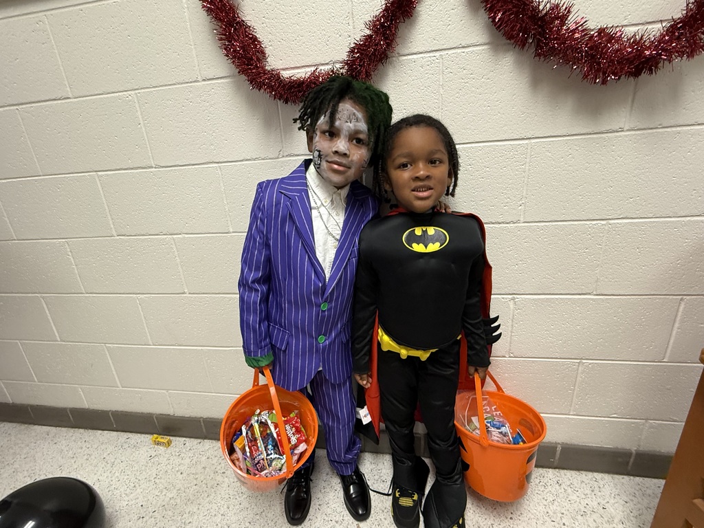 students at the Halloween event