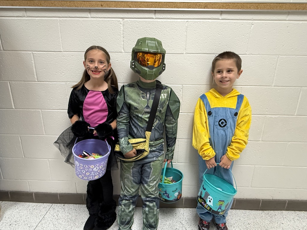 students at the Halloween event