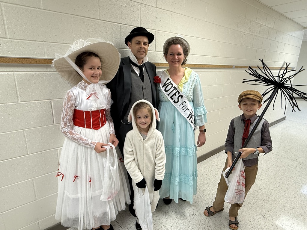 students at the Halloween event