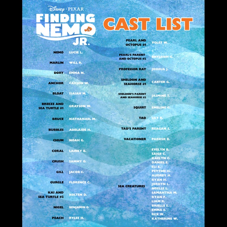 Finding Nemo Cast