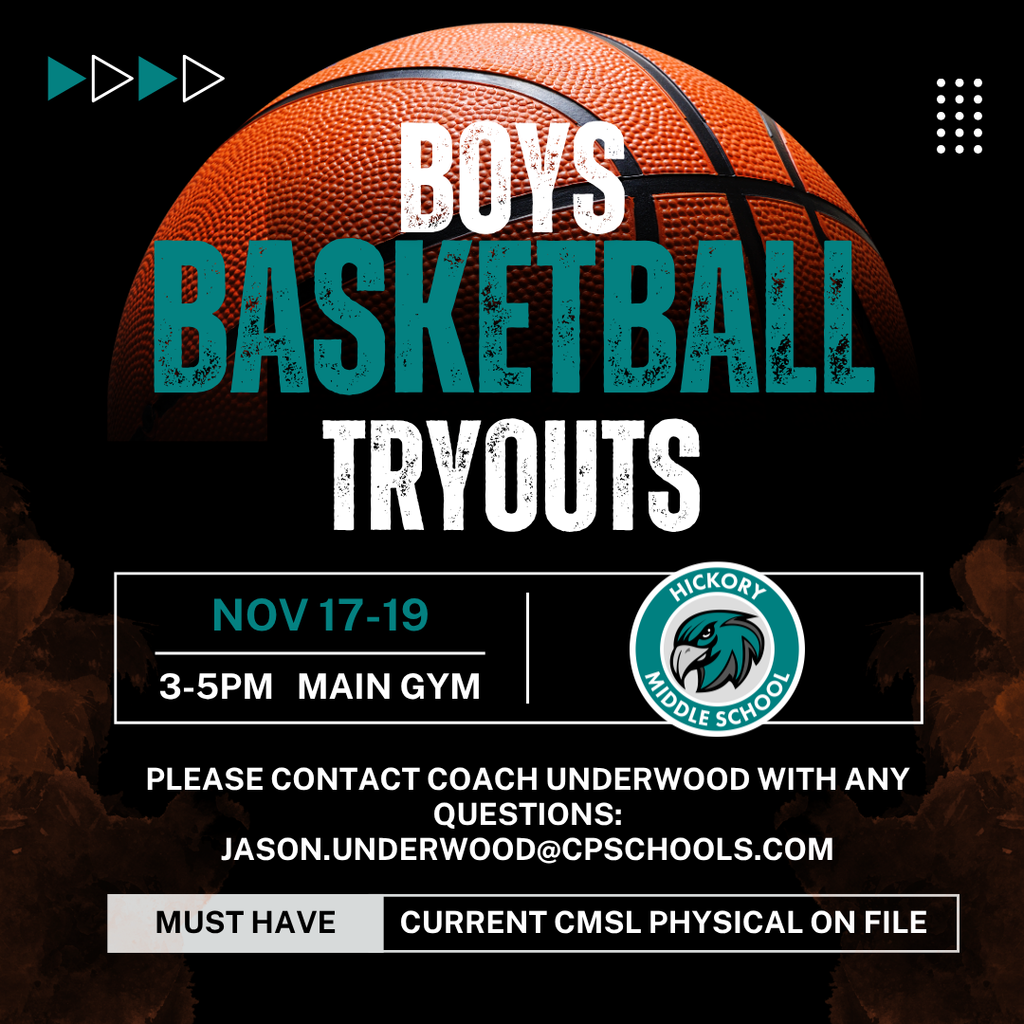 boys basketball try-outs main gym November 17-19 3-5PM
