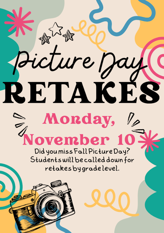 Picture Day Retakes 11/10