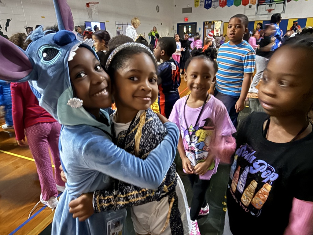 students at the Halloween event