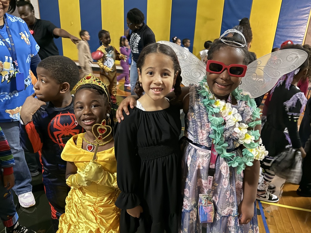 students at the Halloween event