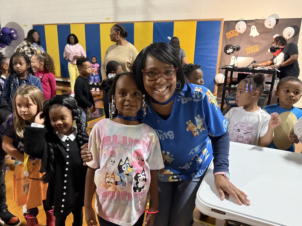 students at the Halloween event