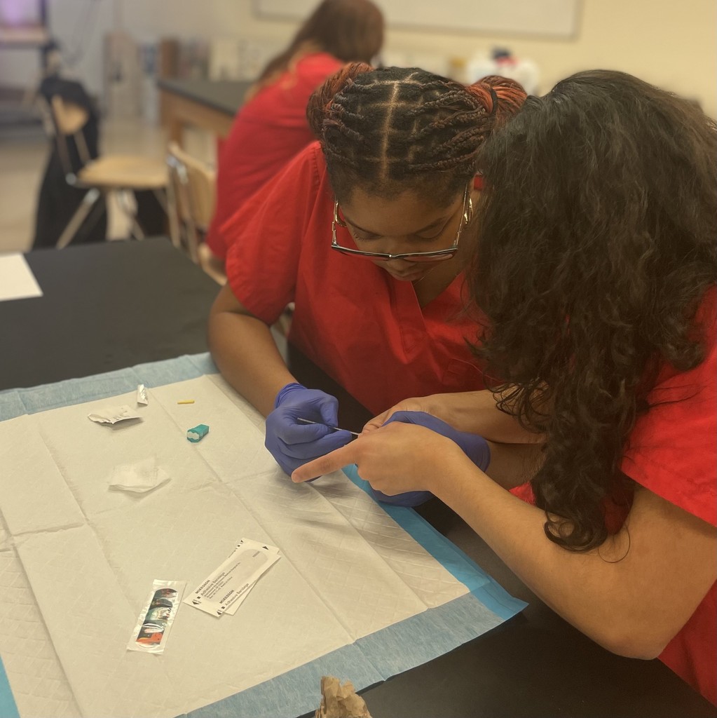 Med lab students blood Lead tests