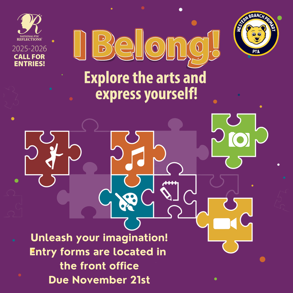 I belong flyer from Virginia PTA Reflections