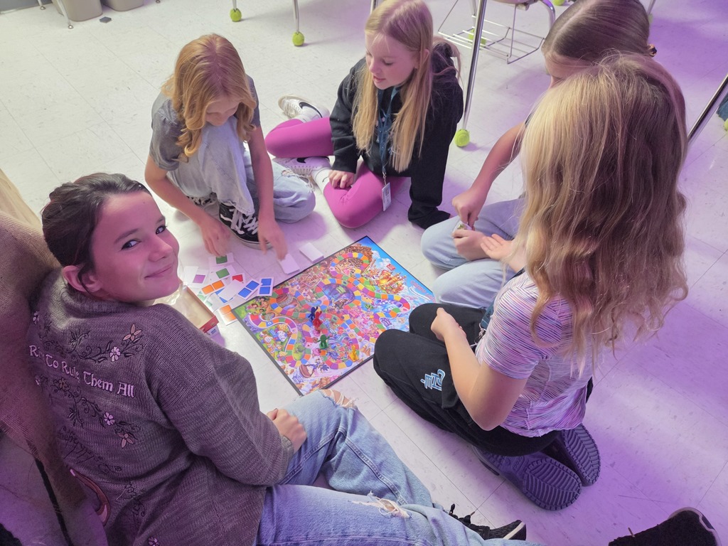 students playing board games