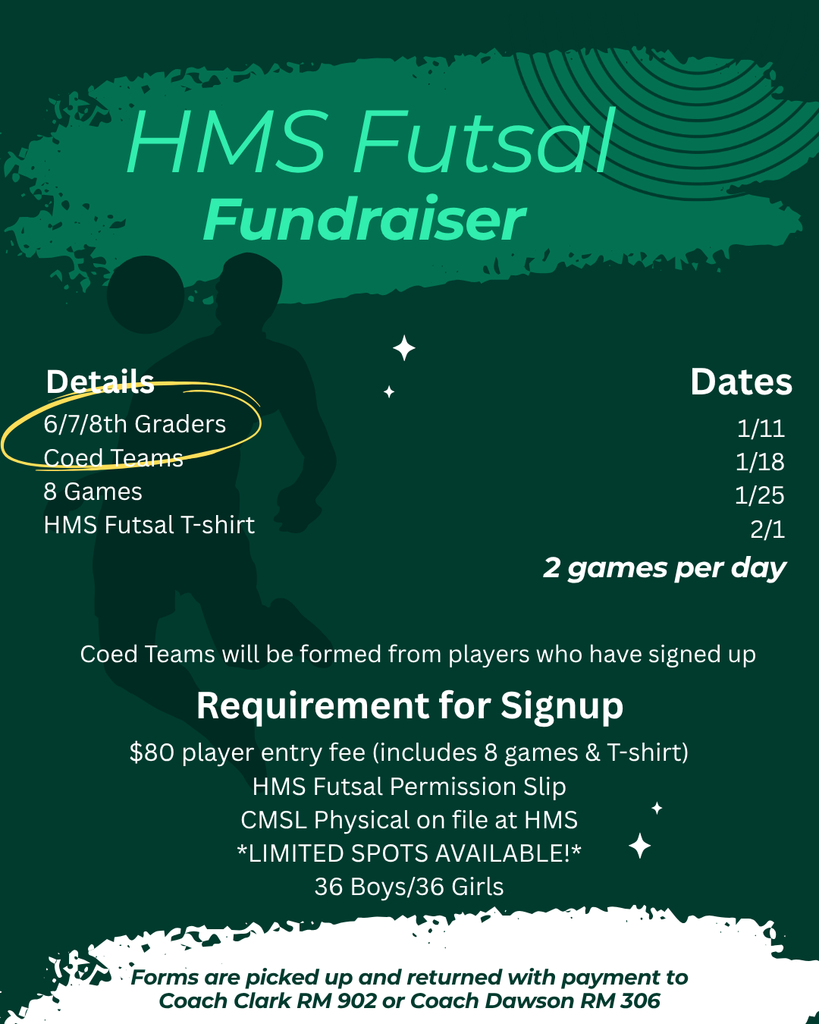 2026 HMS Futsal information for sign ups
