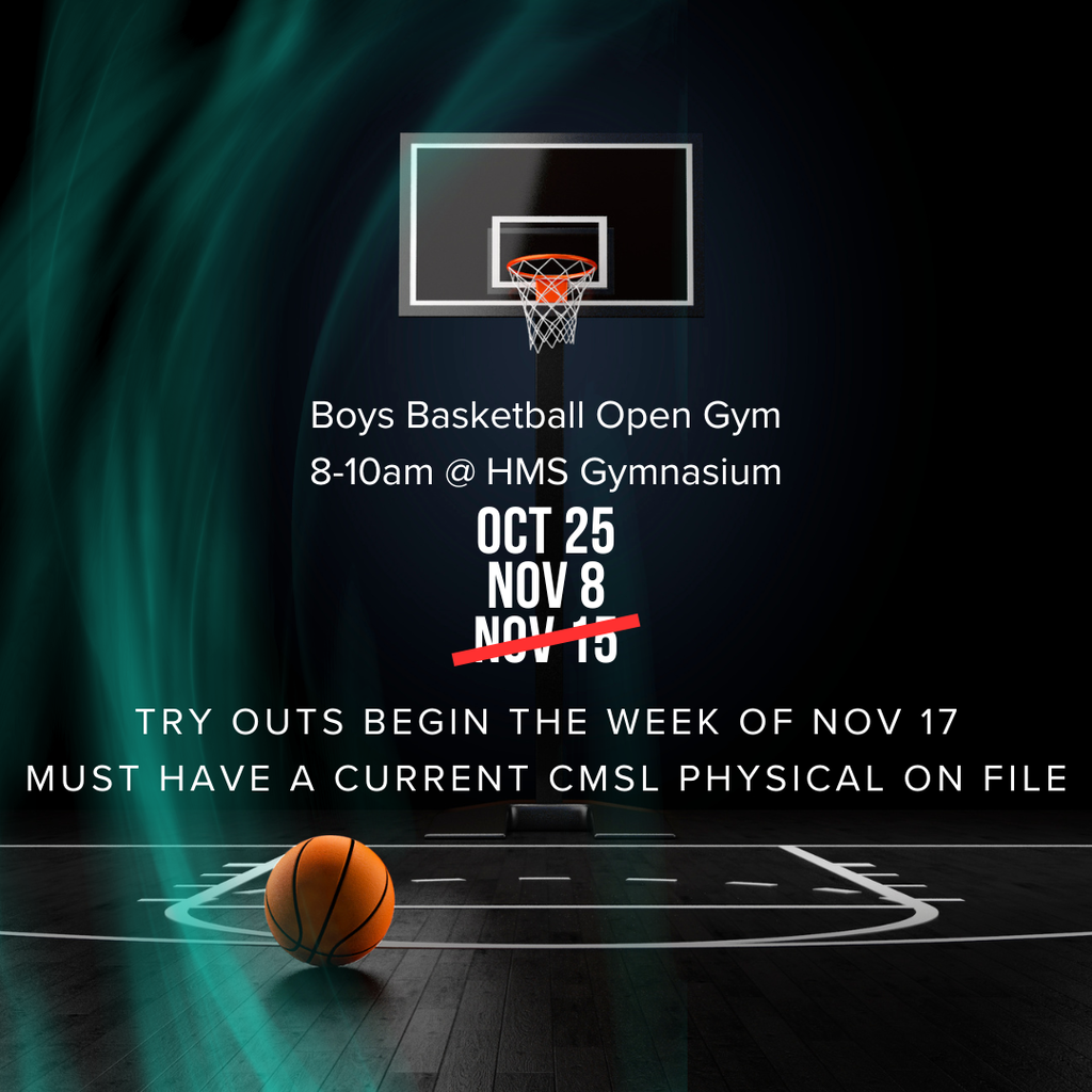 Boys Basketball Open Gym cancelled for November 15