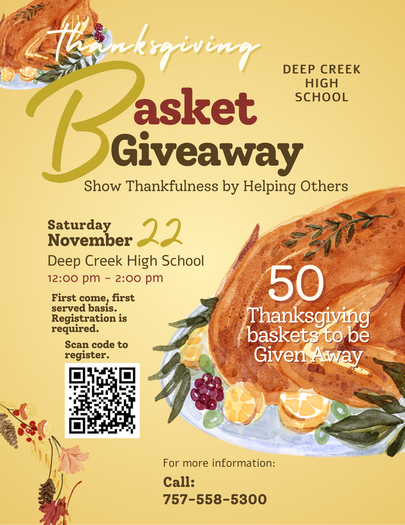 Thanksgiving Basket Giveaway Flyer
