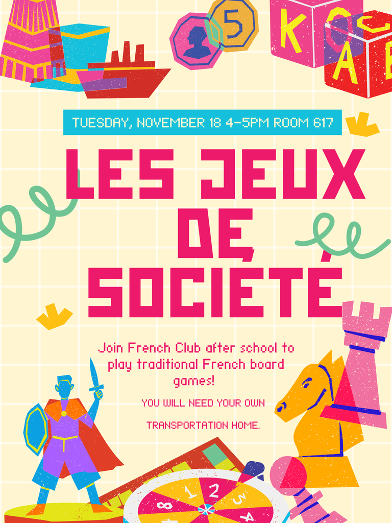 French Club Flyer for meeting