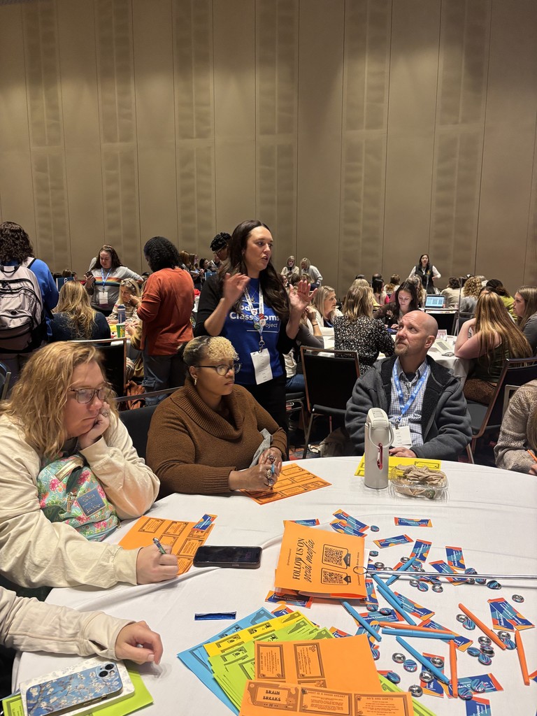 HMS teacher presenting