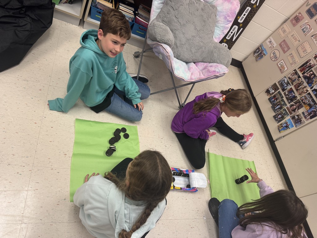 Mrs. McClung’s class stacked Oreos until they fell to collect data on how many they can use for a tower. We used the data to calculate the mean, median, mode, and range.