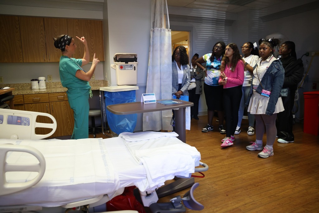 Nurse at Chesapeake Regional Presenting in Hospital room