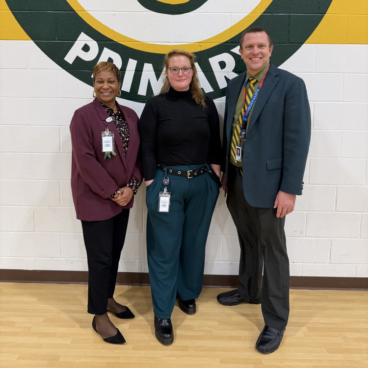 Crystal apple award winner with admin