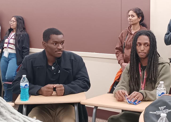 Monte and Zayvion in the classroom