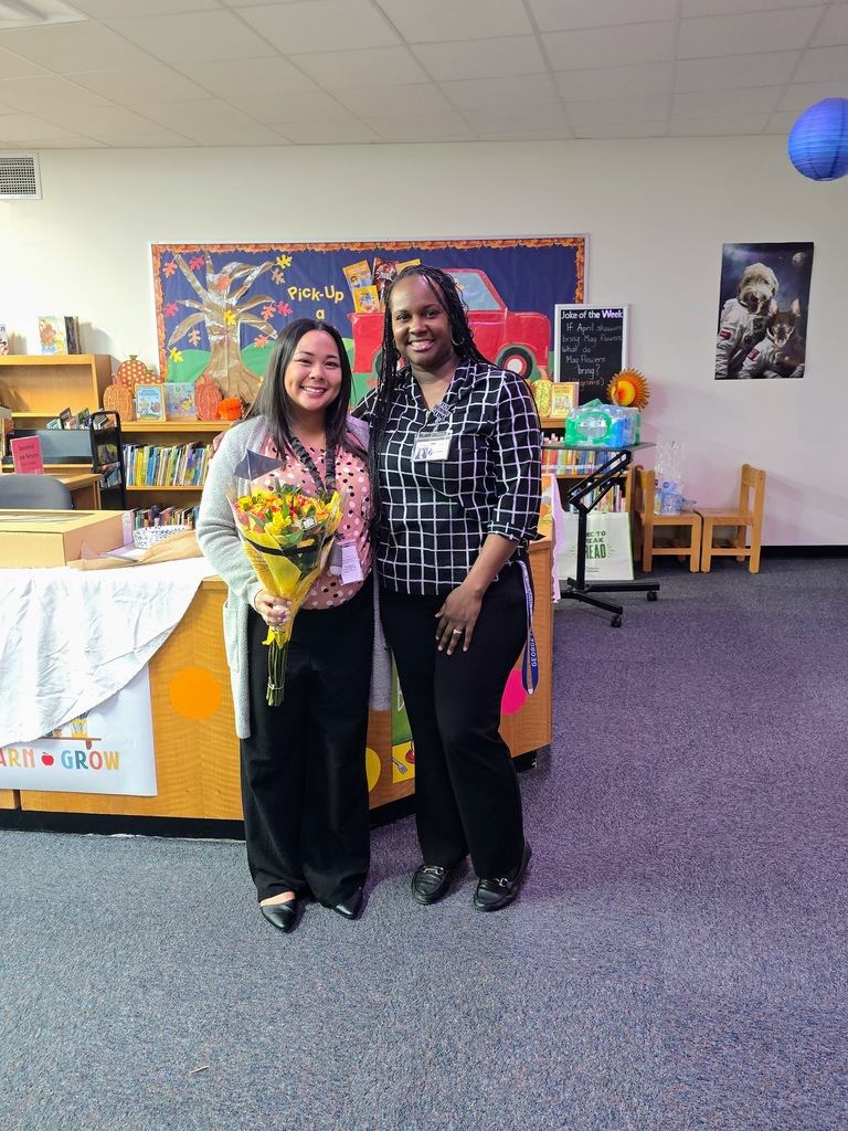 Alyssa Banas - Reading Teacher of the Year and Pamela Foard - Principal